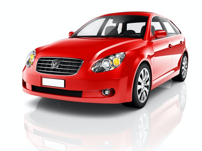 Red Sedan Car